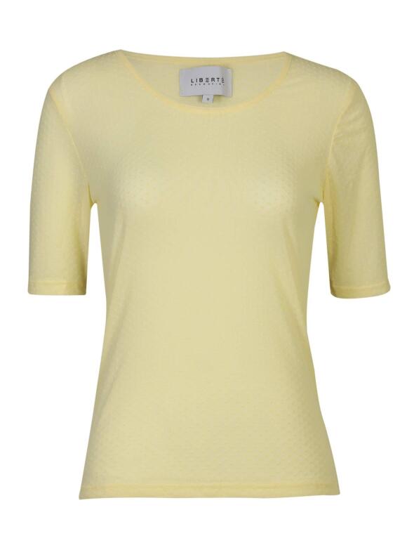 Libertè Essentiel - Libertè Essentiel mesh gul T-Shirt Libertè Essentiel - Libertè Essentiel mesh gul T-Shirt