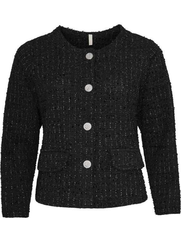 Ofelia - Ofelia Ariel sort boucle Jakke