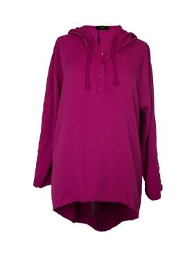 By B - By B fuchsia hætte Bluse
