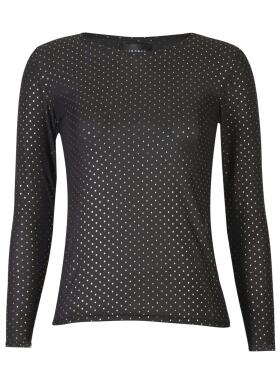 Libertè Sparkle sort mesh bluse
