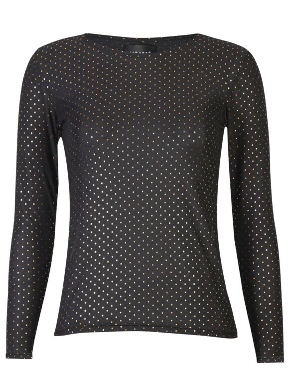 Libertè Essentiel - Libertè Sparkle sort mesh bluse Libertè Essentiel - Libertè Sparkle sort mesh bluse