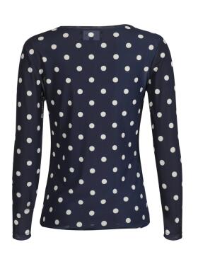 Libertè Essentiel mesh blå Bluse