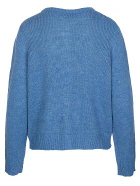 One Two Luxzuz Birgita cardigan i den blå farve Cashmere Blue 