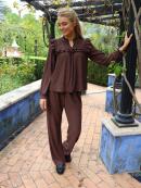 Libertè Essentiel - Libertè Essentiel Anni brun Bluse