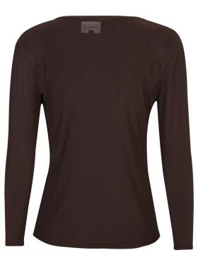 Libertè Essentiel brun mesh bluse Libertè Essentiel brun mesh bluse