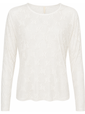 Ofelia Gitte offwhite mesh bluse
