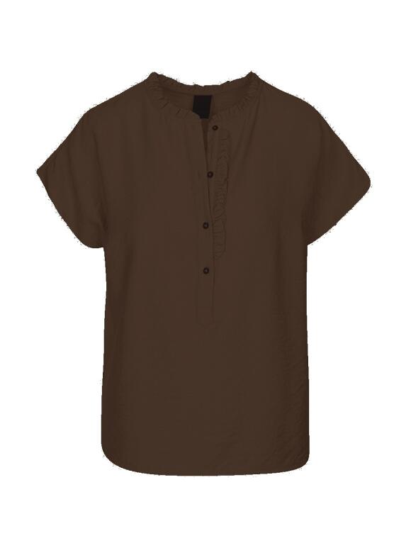 One Two Luxzuz - One Two Luxzuz Maritoana brun bluse