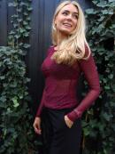 Libertè Essentiel - Libertè Sparkle bordeaux Bluse