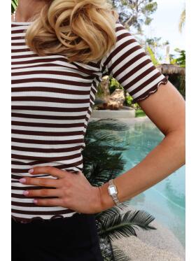 Libertè Essentiel Natalia brun t-shirt