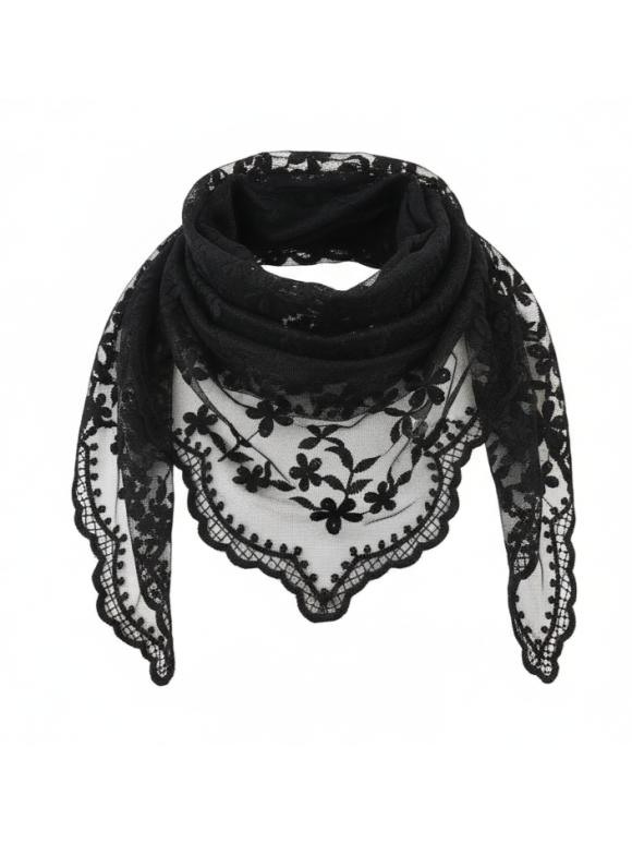 Vanting - Vanting 2728 sort blonde Tørklæde Vanting - Vanting 2728 sort blonde Tørklæde