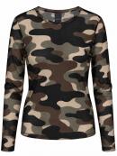 One Two Luxzuz - One Two Luxzuz army Camo mesh Bluse One Two Luxzuz - One Two Luxzuz army Camo mesh Bluse