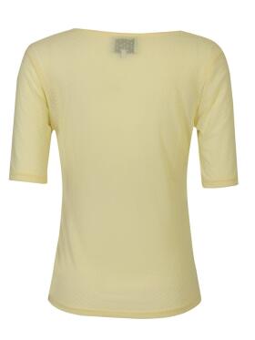 Libertè Essentiel mesh gul T-Shirt