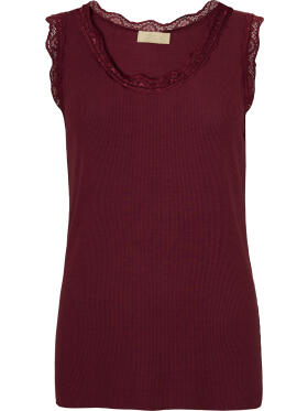 Ofelia Issa bordeaux top