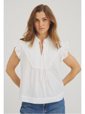 One Two Luxzuz Roxzanne hvid Bluse