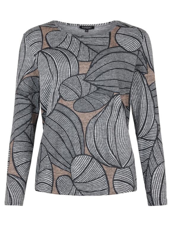 Sunday - Sunday 6584 grå Bluse Sunday - Sunday 6584 grå Bluse