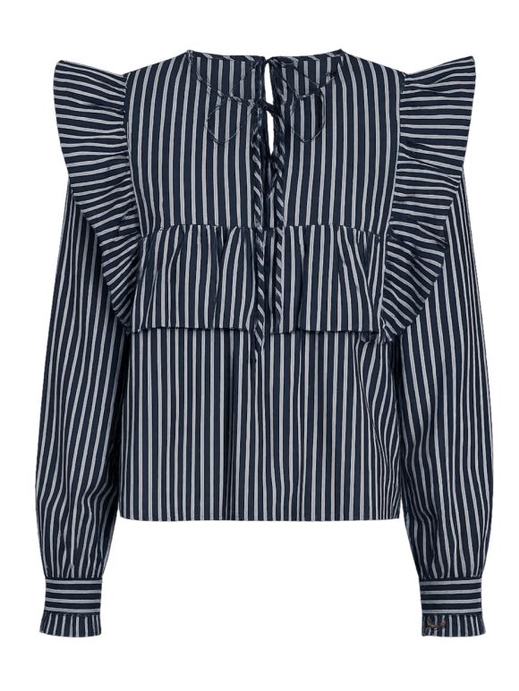 Libertè Essentiel - Liberte` Essentiels Heather blå Skjorte Libertè Essentiel - Liberte` Essentiels Heather blå Skjorte