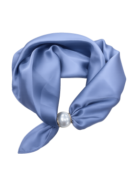 Lisbeth Merrild 5EC45 jeansblå tørklæde