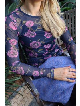 Libertè 22065 marine mesh bluse