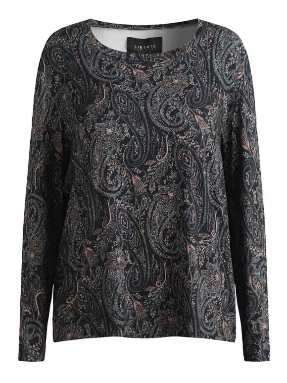 Libertè Essentiel - Libertè Alma blå paisley Bluse