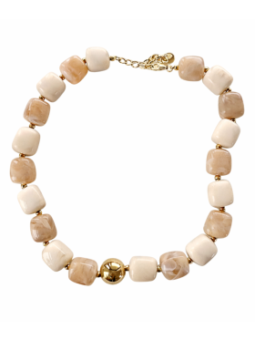 Three M 2601 beige Halskæde