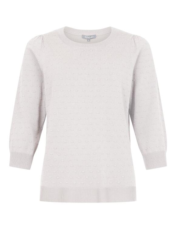 Sunday - Sunday 6741 offwhite strik bluse