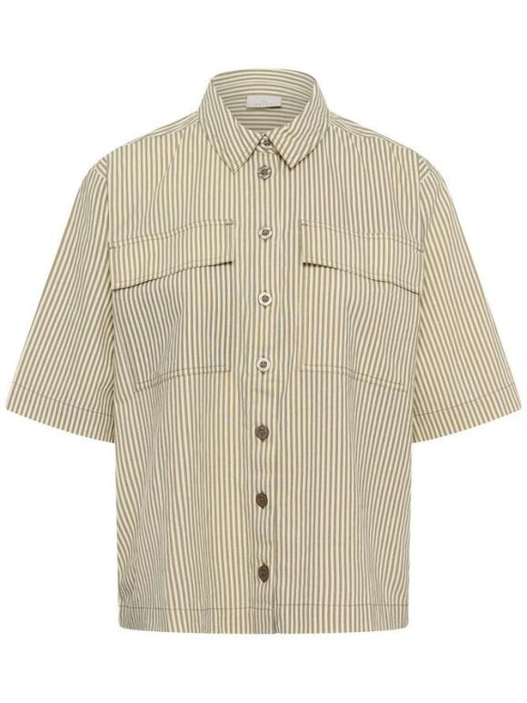 Kaffe - Kaffe Naya khaki skjorte