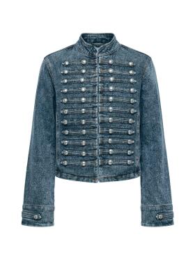 One Two Luxzuz Zantro blå denim Jakke