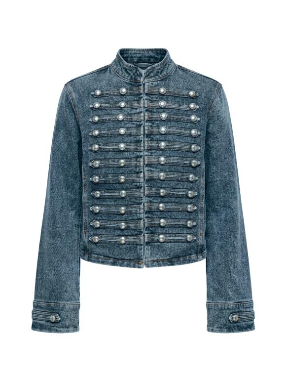 One Two Luxzuz - One Two Luxzuz Zantro blå denim Jakke One Two Luxzuz - One Two Luxzuz Zantro blå denim Jakke