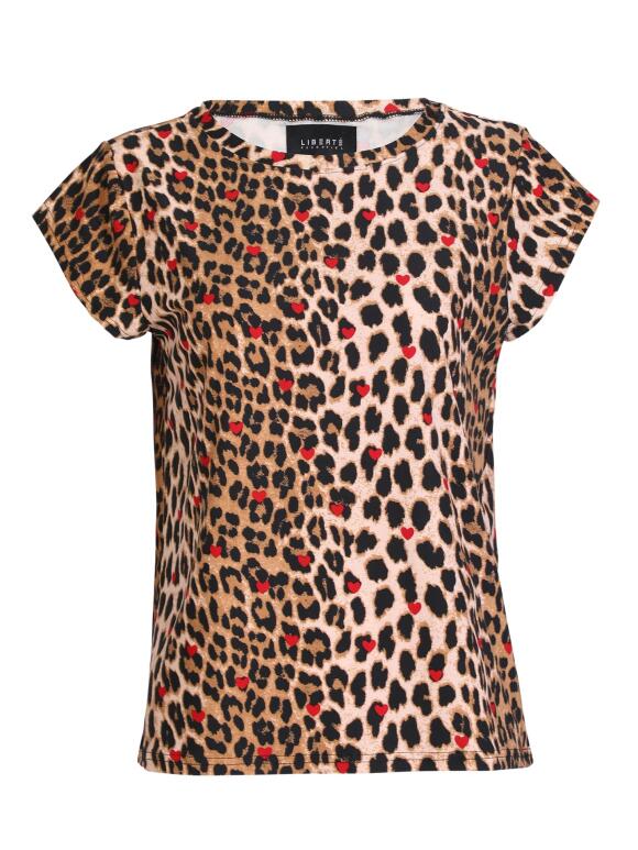 Libertè Alma rød leo t-shirt
