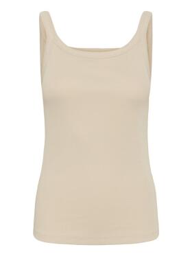 Kaffe - Kaffe Carna beige top