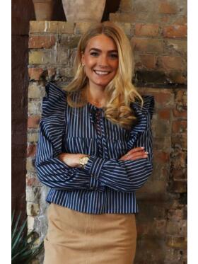 Liberte` Essentiels Heather blå Skjorte