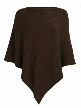 Vanting 715 mørk brun Poncho