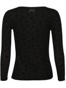 Libertè flock leo sort mesh bluse bagfra