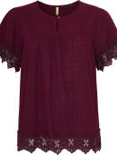 Ofelia - Ofelia Dera bordeaux Bluse