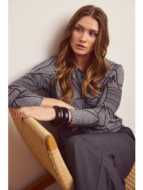Sunday 6584 grå Bluse Sunday 6584 grå Bluse
