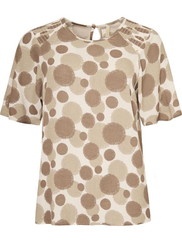 Ofelia - Ofelia Holly sand Bluse