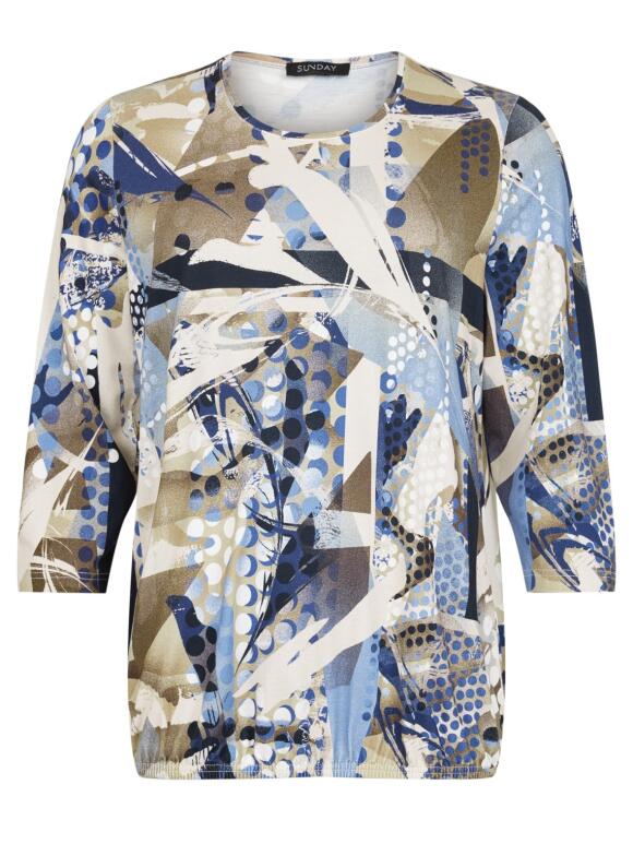 Sunday - Sunday 6787 lyseblå Bluse Sunday - Sunday 6787 lyseblå Bluse