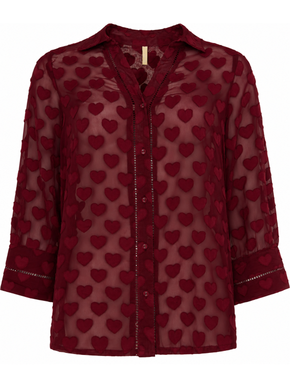 Ofelia - Ofelia Myshirt bordeaux skjorte Ofelia - Ofelia Myshirt bordeaux skjorte