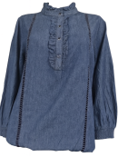Vanting - Vanting 9681 chambre denim Skjorte bluse