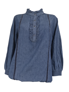 Vanting 9681 chambre denim Skjorte bluse