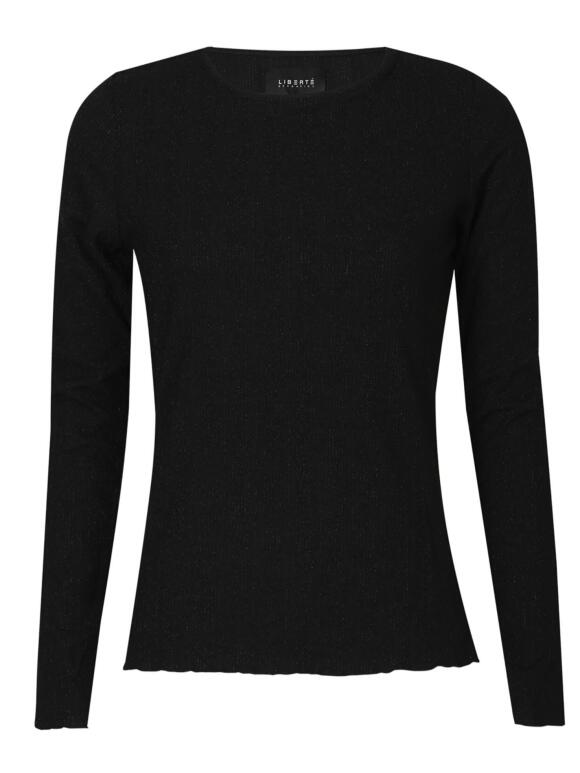 Libertè Essentiel - Libertè Essentiel Natalia 9914 sort t-shirt Libertè Essentiel - Libertè Essentiel Natalia 9914 sort t-shirt