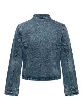 One Two Luxzuz Zantro blå denim Jakke