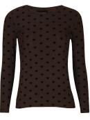 Libertè Mesh brun Bluse