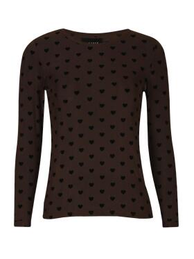 Libertè Mesh brun Bluse