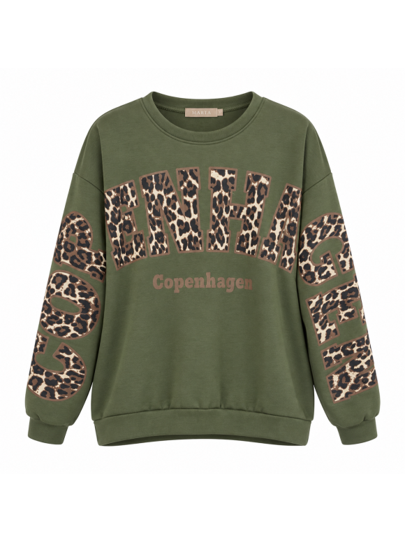 Marta Du Château - Marta Du Chateau Seville army Sweat-Shirt Marta Du Château - Marta Du Chateau Seville army Sweat-Shirt