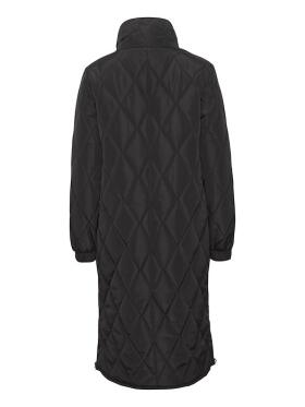 Kaffe Lindsay sort dyne frakke