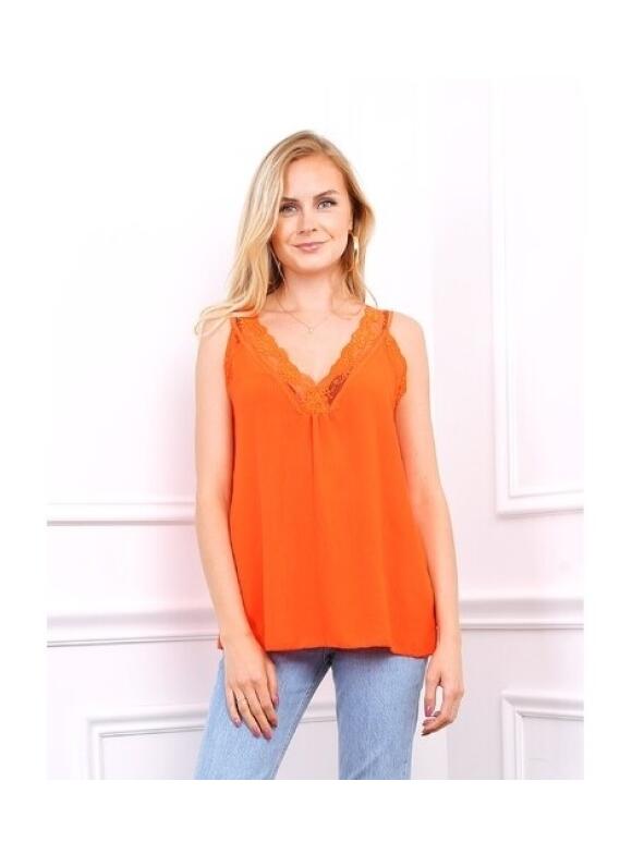 Vanting - Vanting orange chemise top
