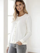 Ofelia Aja offwhite Cardigan med hulmønster