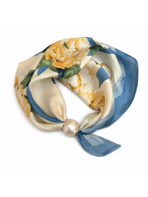 Lisbeth Merrild - Lisbeth Merrild 5EC45 blå Tørklæde Lisbeth Merrild - Lisbeth Merrild 5EC45 blå Tørklæde