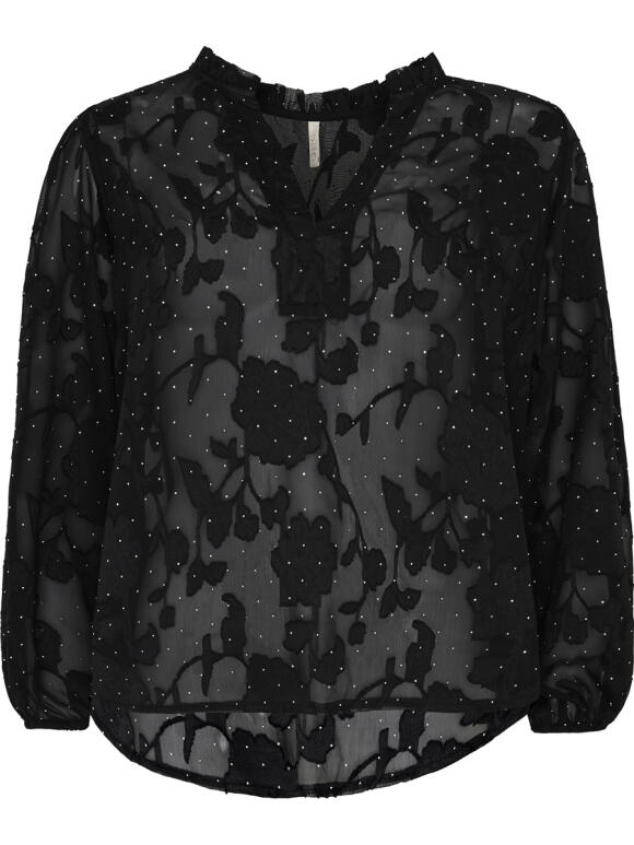 Ofelia - Ofelia Raia sort Bluse